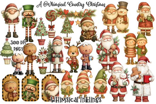 Whimsical Country Clipart Set