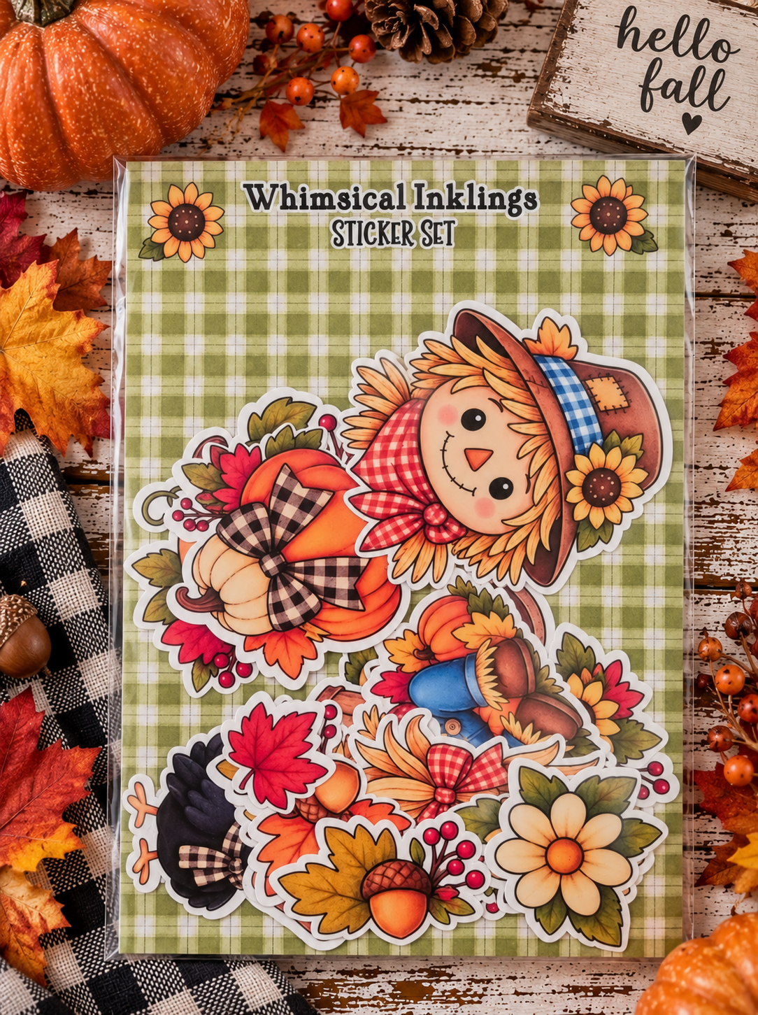 Whimsical Fall Sticker Pack | Fall Stickers