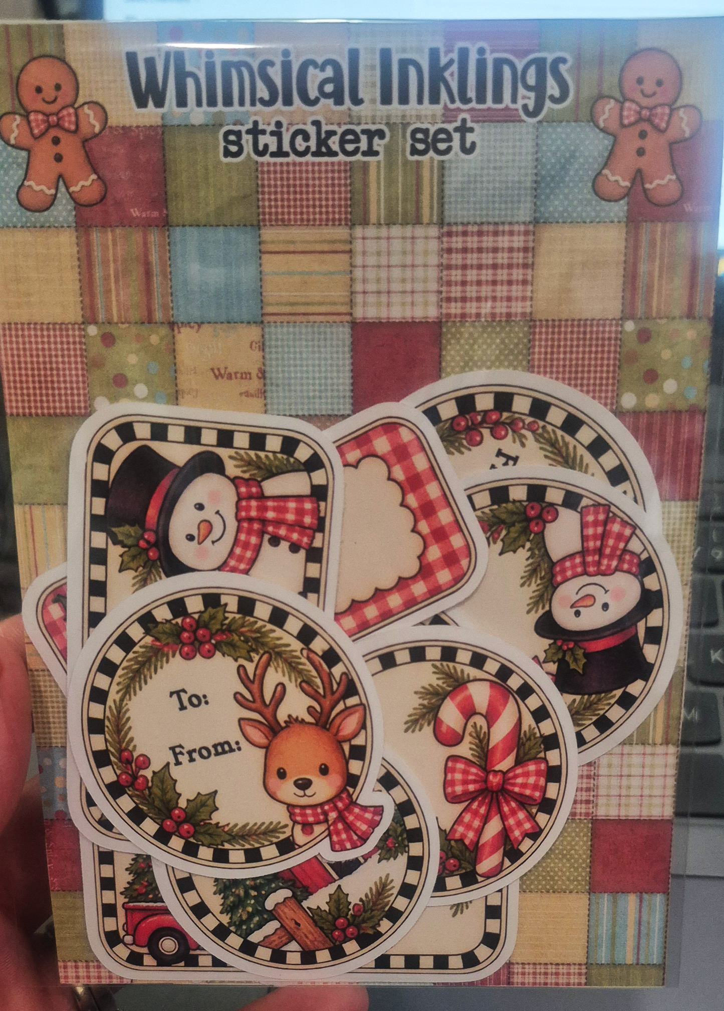 Whimsical Christmas Gift Sticker Pack| Christmas Stickers