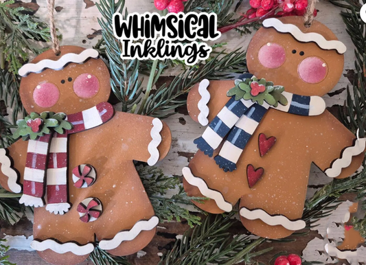 Winter Gingerbread Set DIY Wood Kit