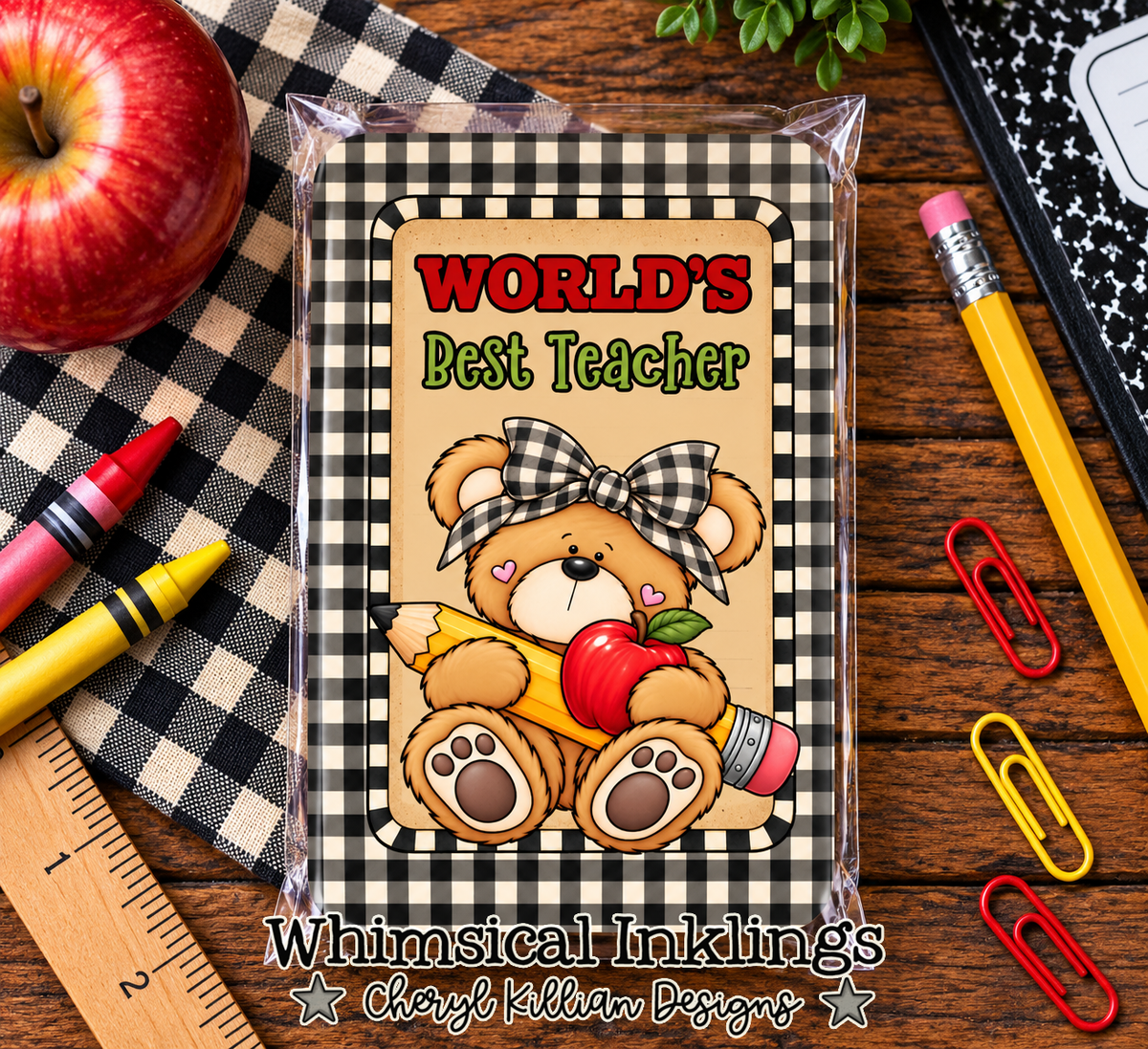 Worlds Best Teacher Cocoa packet Printable