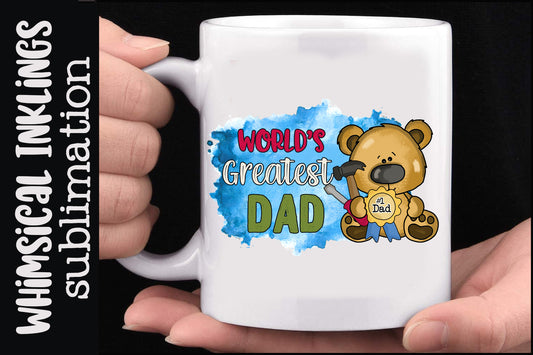 Worlds Greatest Dad Sublimation| Father's Day| Tools