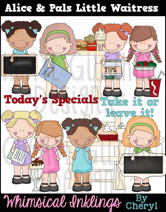 Alice And Pals Sublimation Clipart Bundle