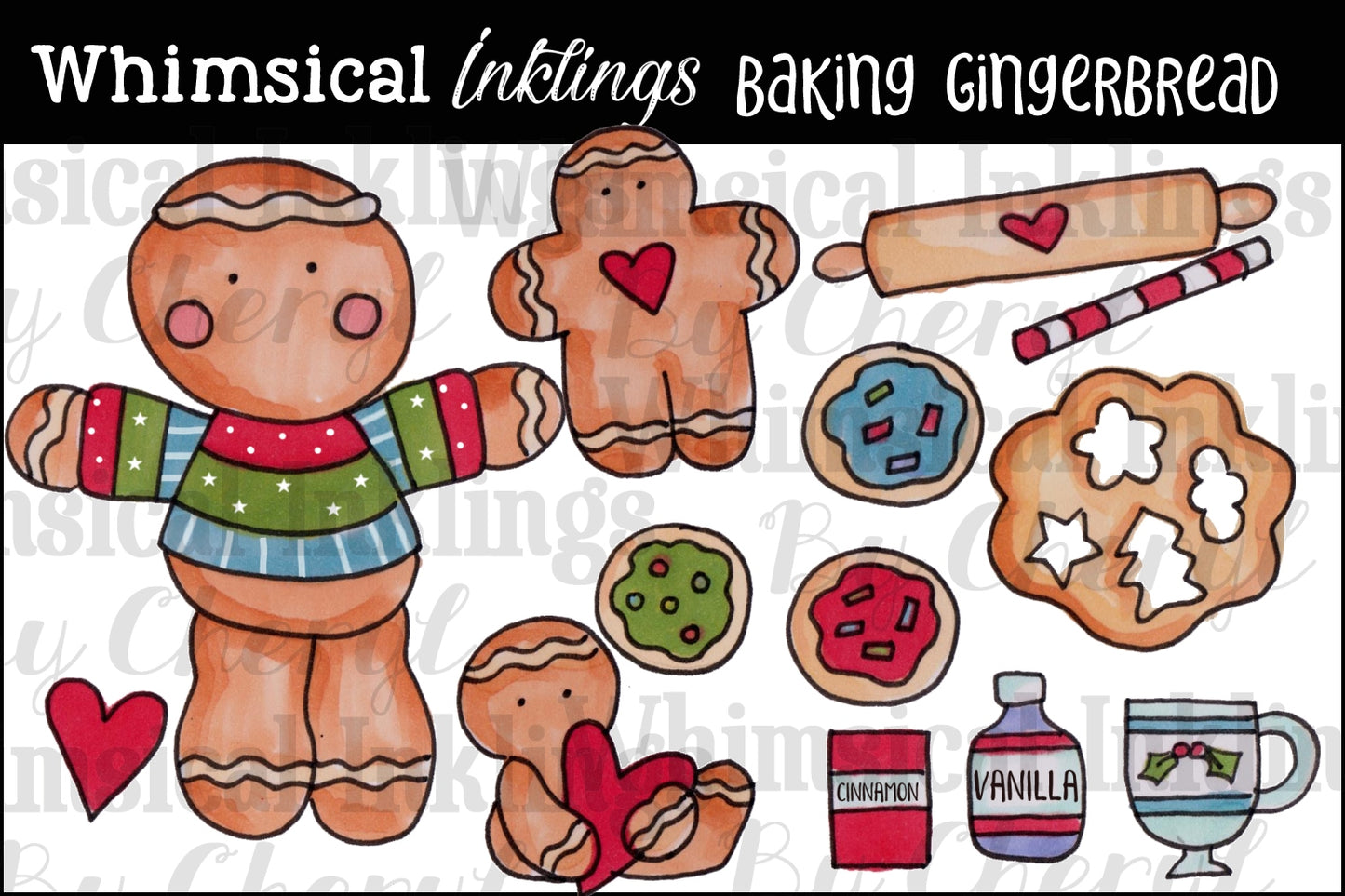 Super Gingerbread Sublimation Bundle| Gingerbread Sublimation| Christmas Cookies