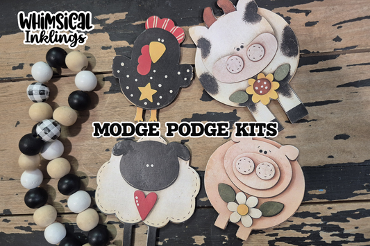 Barn yard Buddies magnets DIY wood Kit