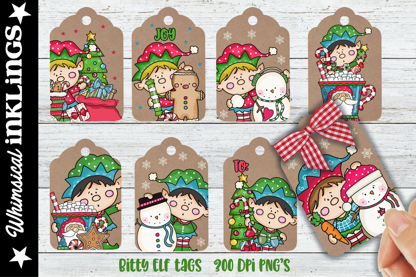 Bitty Elf Tags