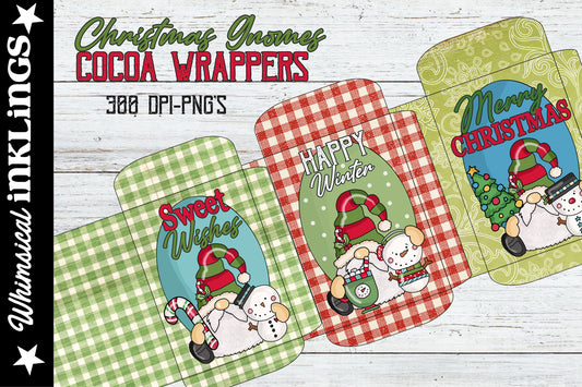 Christmas Gnomes Cocoa Wrappers