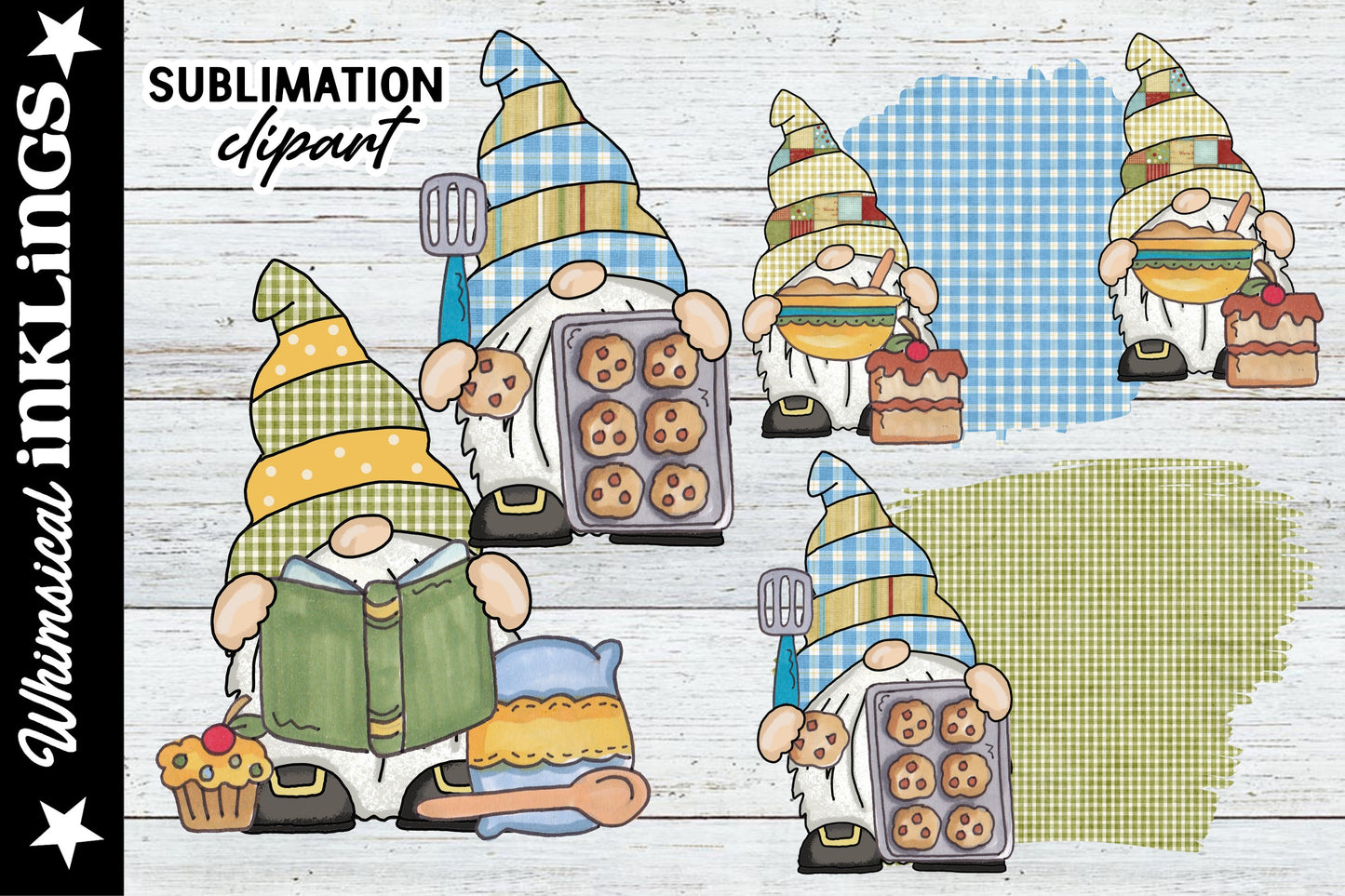 Cute Baking Gnomes| Baking Sublimation| Kitchen
