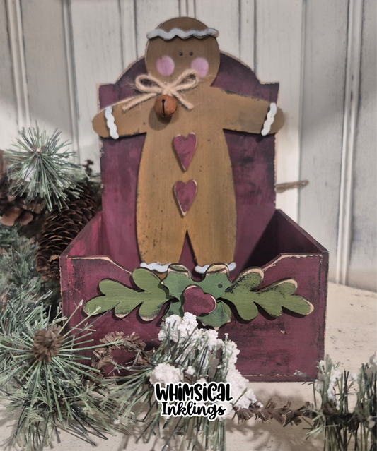 Prim Gingerbread Box Laser SVG