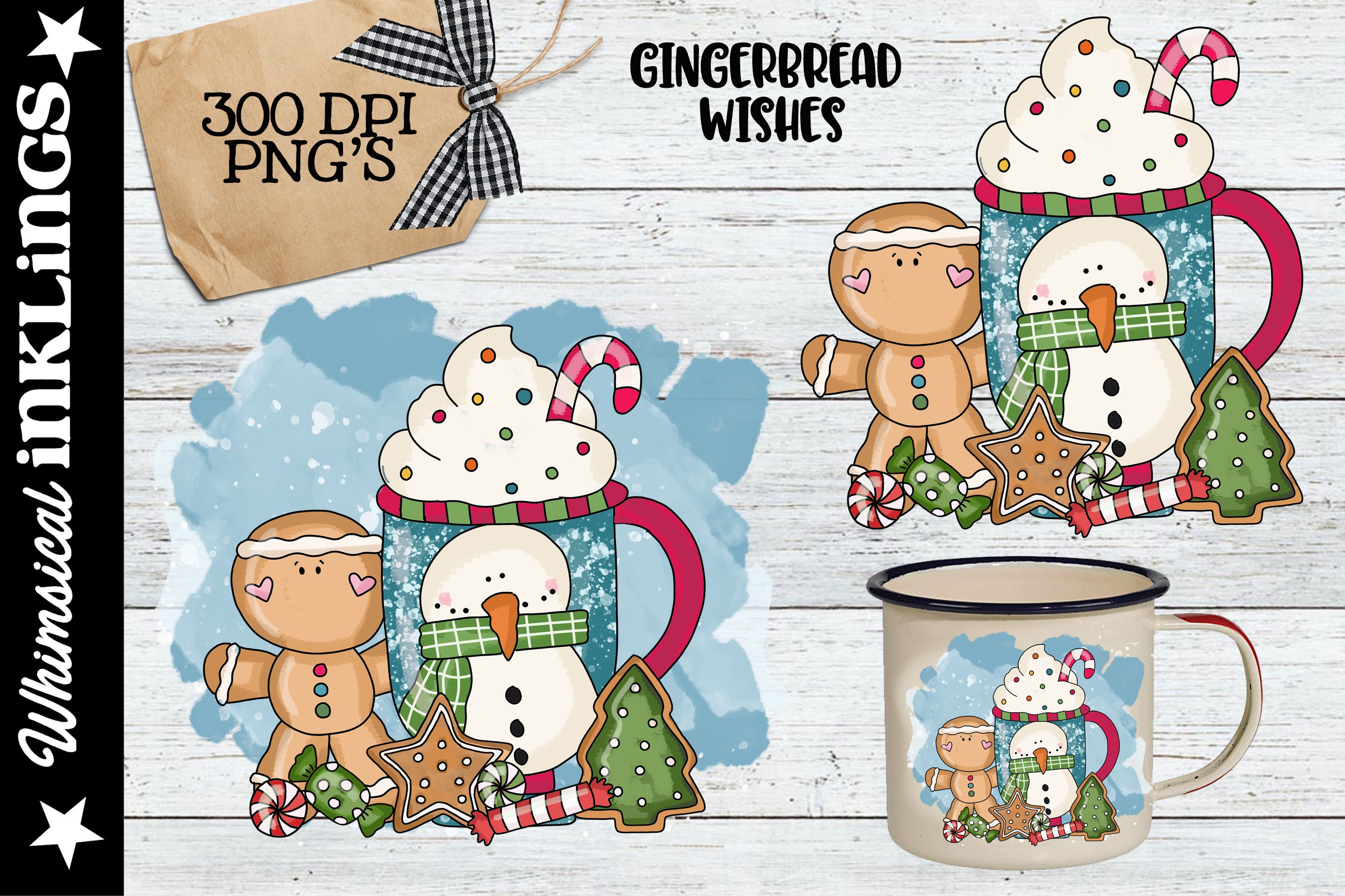 Gingerbread Sublimation Gingerbread Wishes Sublimation – Whimsical Inklings