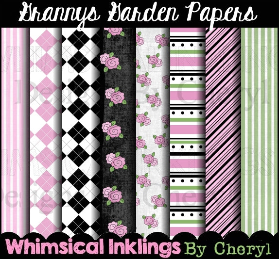 The Krafty Paper Collection FOUR | Printable Papers| Digital Paper