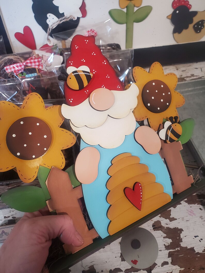 Sunflower Gnome DIY Wood Kit