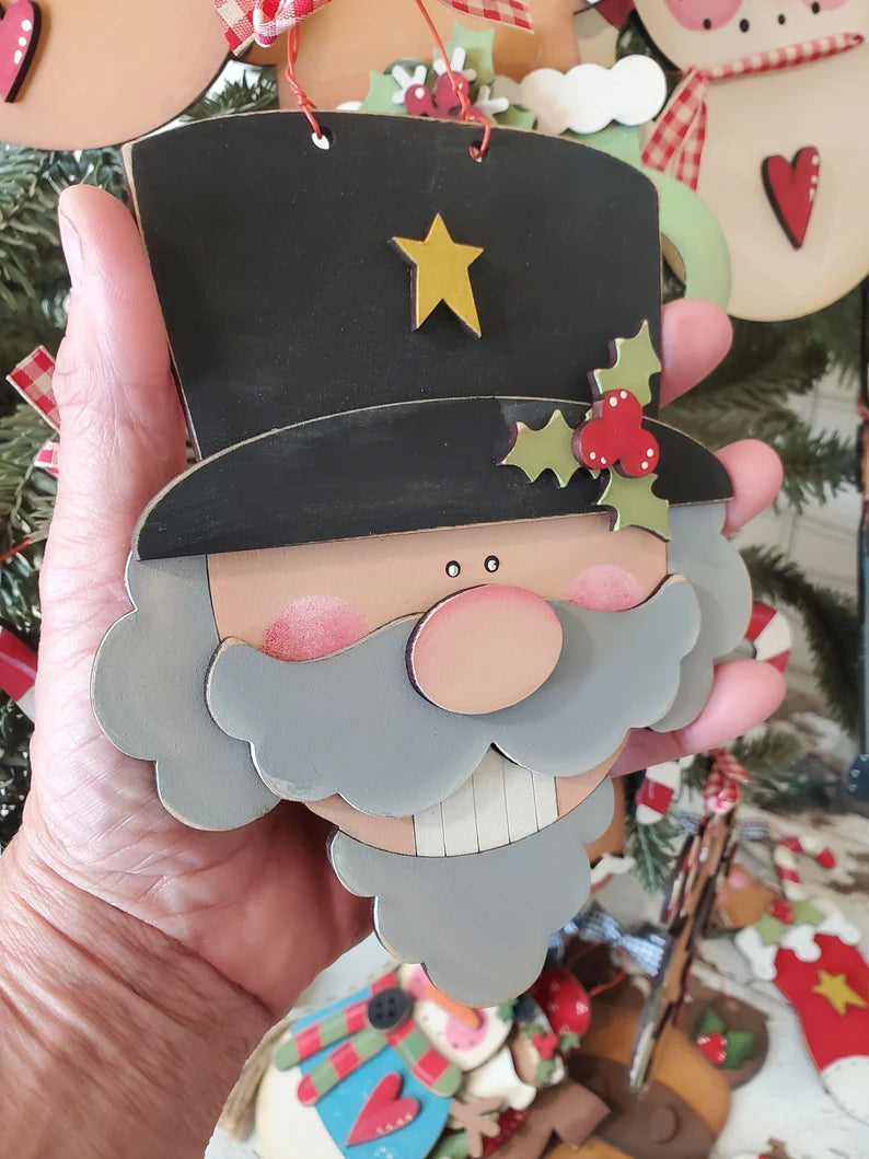 Nutcracker Face Ornament Laser SVG