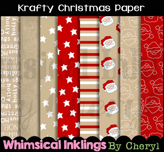 The Krafty Paper Collection ONE| Paper Printables| Digital Paper