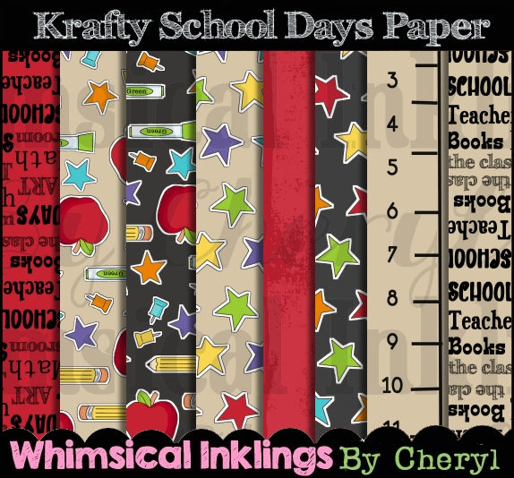 The Krafty Paper Collection ONE| Paper Printables| Digital Paper