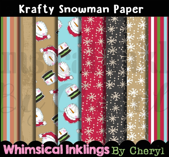 The Krafty Paper Collection ONE| Paper Printables| Digital Paper