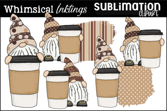 Latte Gnomes| Coffee Gnomes Sublimation