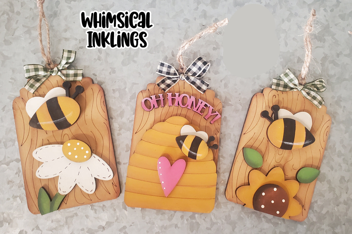 Oh Honey Tag Set  DIY Wood Kit