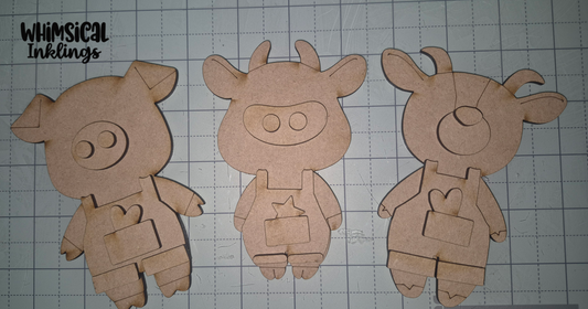 Farm Friends Magnet Set DIY Wood Kit