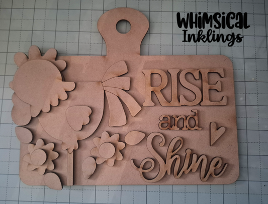 Rise and Shine Rooster DIY Wood Kit