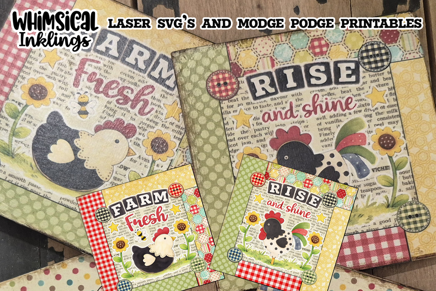 Rise and Shine Frame and Stand SVG and modge Podge Printables| Laser SVG