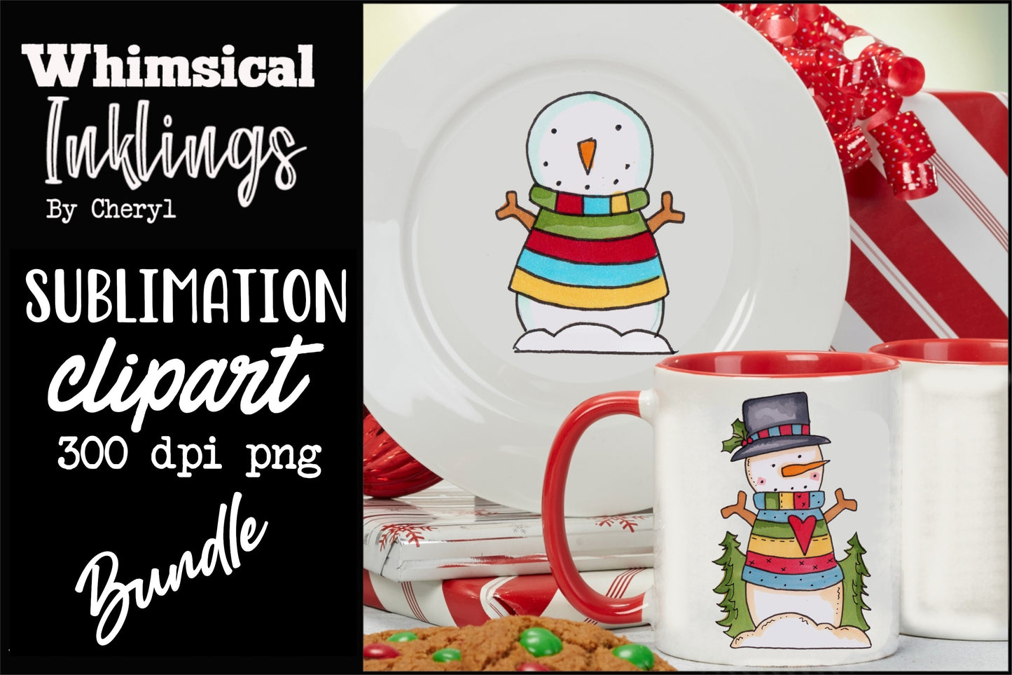 The Big Snowman Sublimation Bundle| Snowman Sublimation| Snowman Clipart