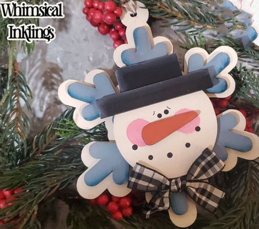 Snowflake Fella Ornament DIY Wood Kit