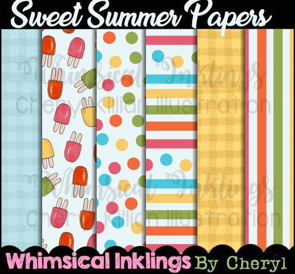 The Krafty Paper Collection SIX| Printable Papers| Digital Papers