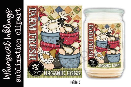 Farm Fresh Organic Eggs-Chicken Sublimation-Chicken PNG