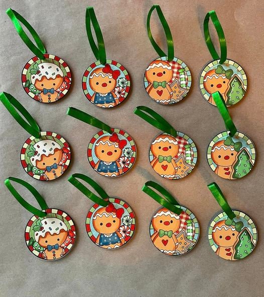 Sweet Gingers- Christmas Ornament Sublimation Set