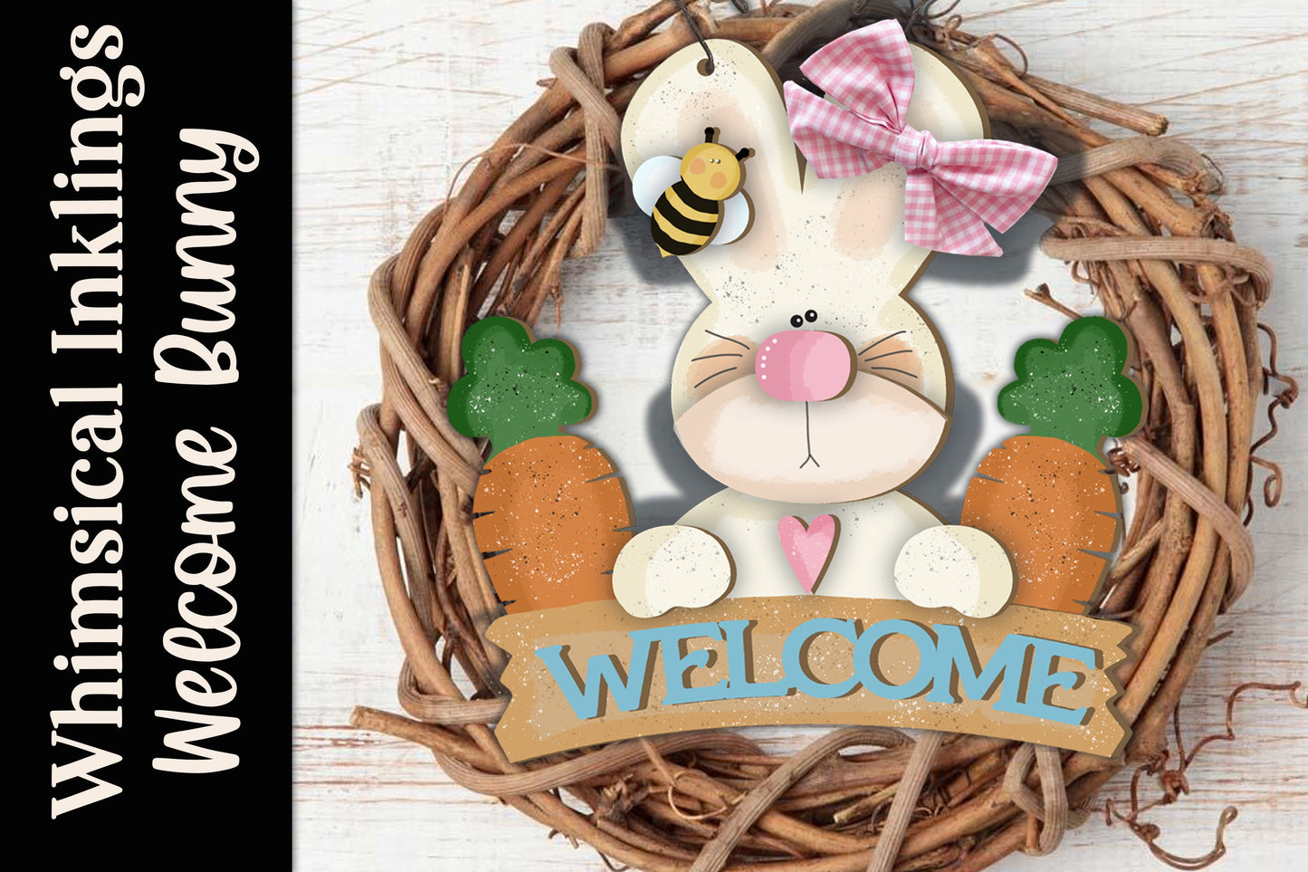 Welcome Bunny Easter SVG |Laser Ready Easter Sign| Glow Forge Easter| Spring SVG