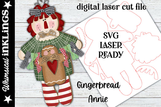 Gingerbread Annie SVG| Prim Annie SVG| Raggedy Annie Hanger| Glow forge| Raggedy Annie SVG