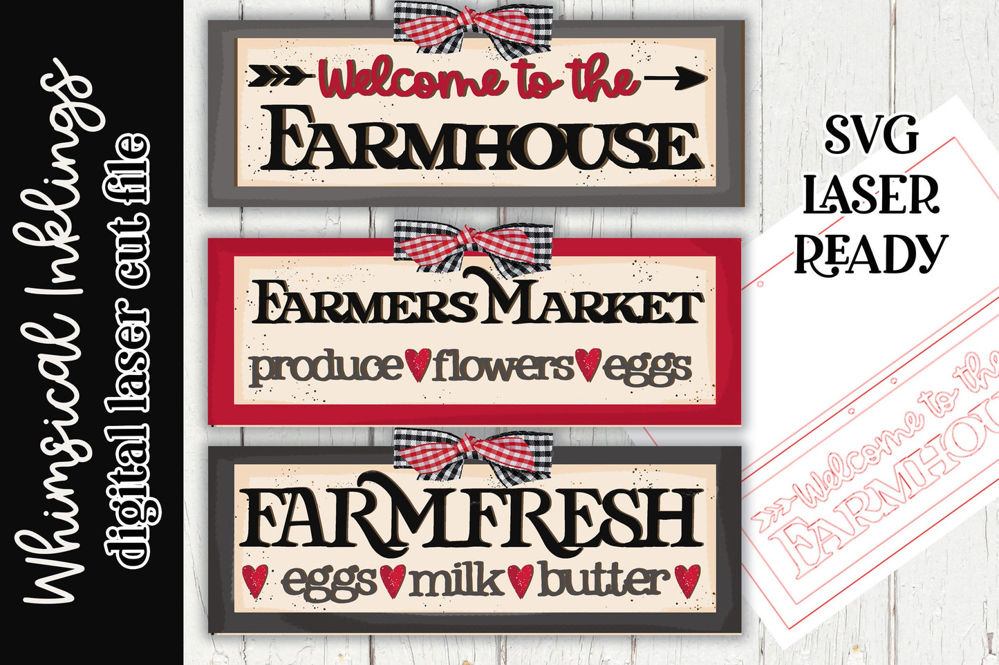 Farmhouse Signs Two SVG| Farm SVG| Laser Cut Farmhouse| Glow forge| Farmhouse SVG|