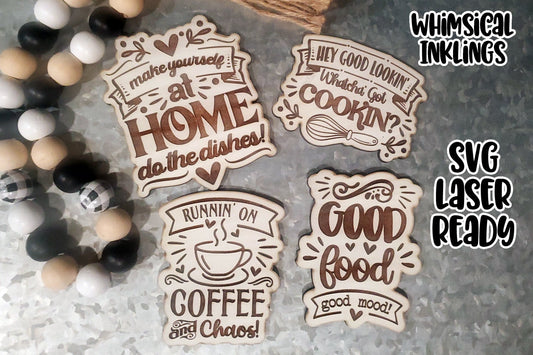 Fridge Fun Magnet SVG Collection| Magnet SVG| Laser Cut farmhouse| Glow forge| Magnet SVG| Funny Magnet