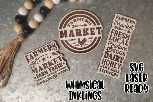 Farmers Market Magnet SVG Collection Two| Magnet SVG| Laser Cut farmhouse| Glow forge| Magnet SVG| Funny Magnet